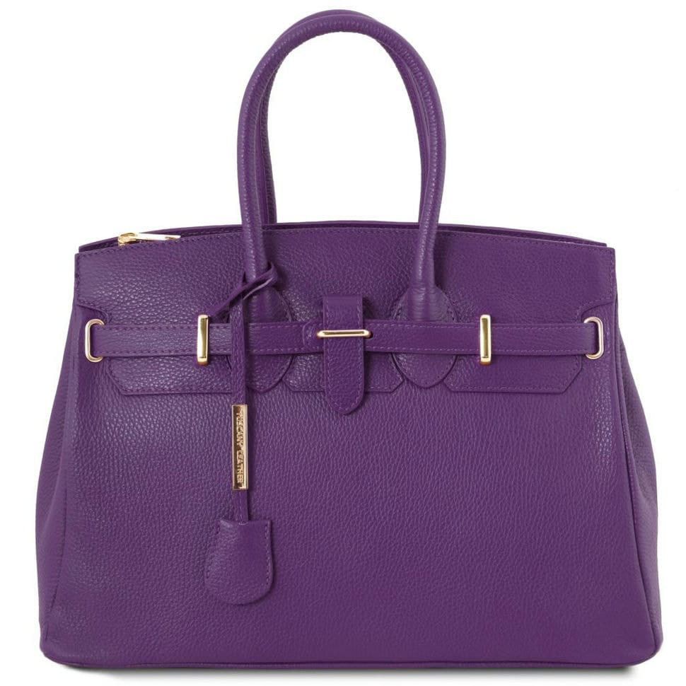 TL Bag Кожаная сумка женская Tuscany TL141529 (Фиолетовый)