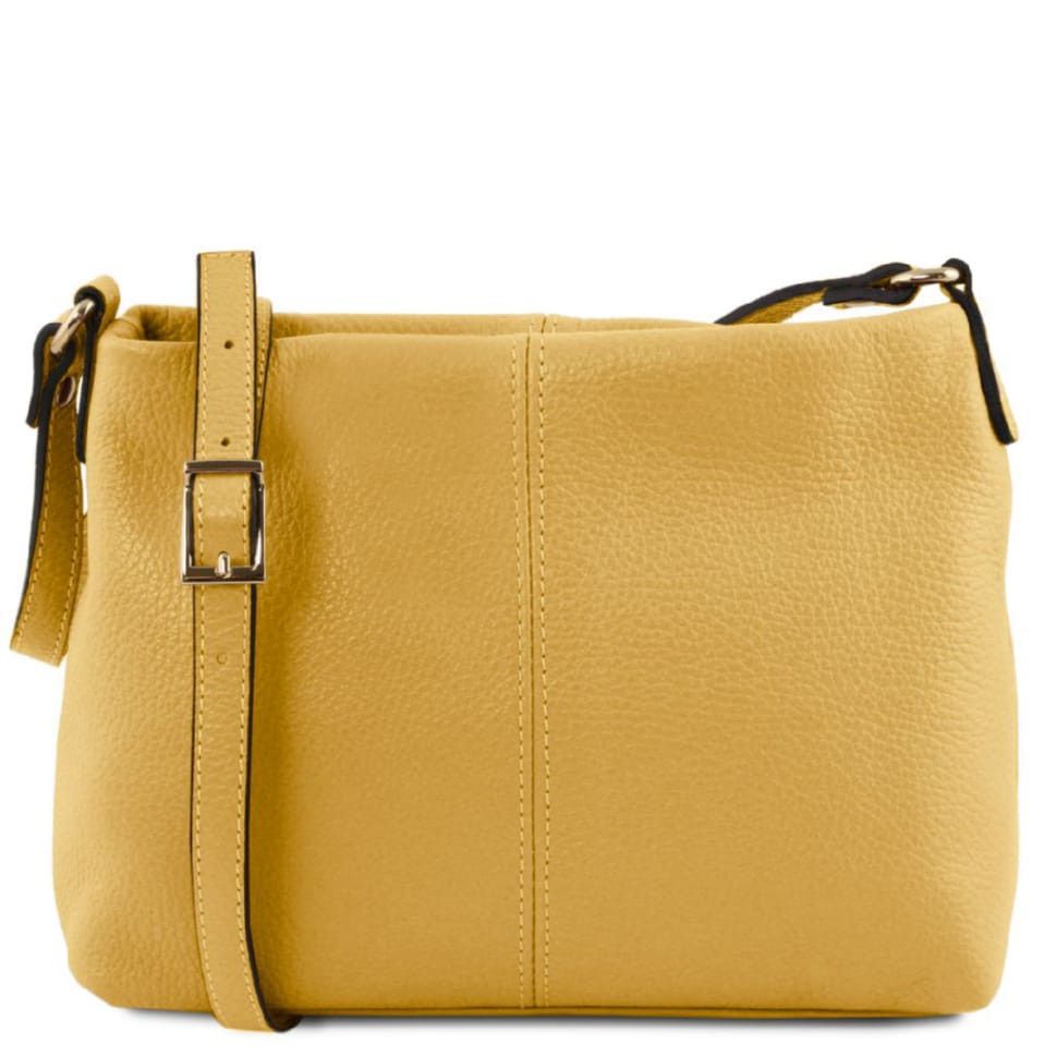 Женская кожаная сумка через плечо TL141720 Tuscany Leather (Pastel yellow)
