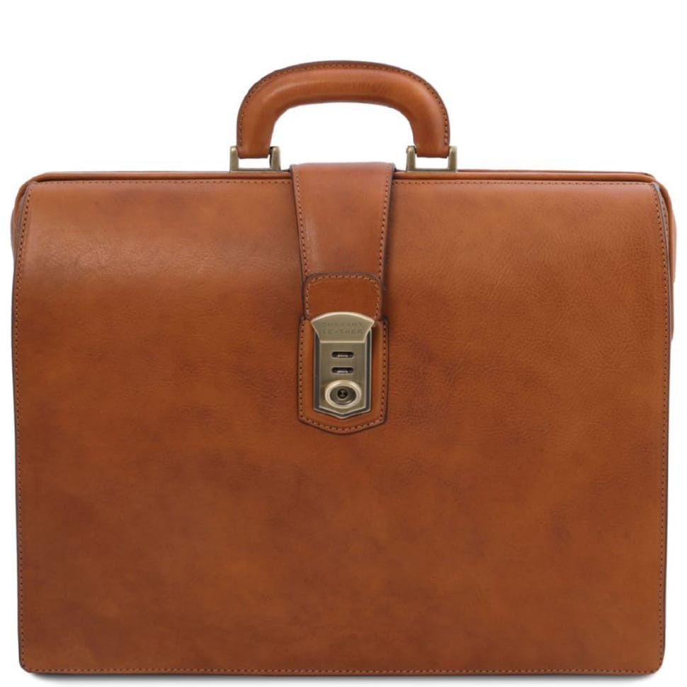 Кожаный мужской портфель саквояж Canova Tuscany TL142352 (Телесный)