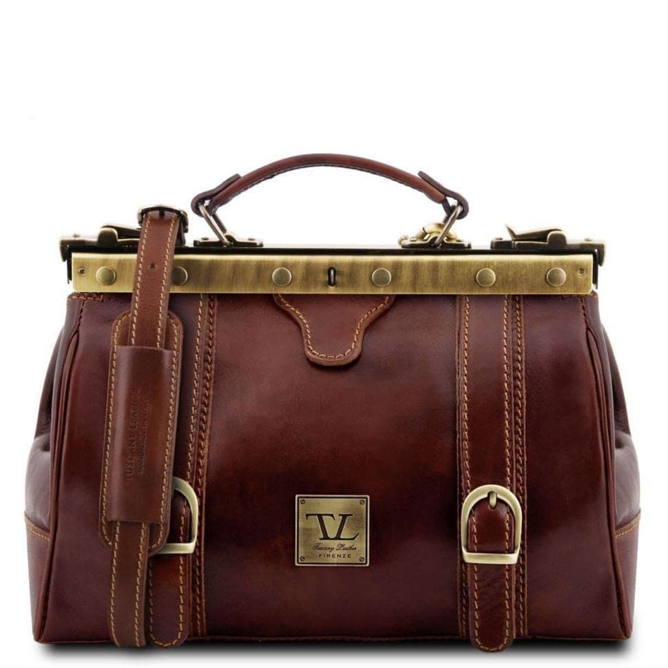 Шкіряна сумка - саквояж Tuscany Leather MONA-LISA TL10034 (коричневий) — 2