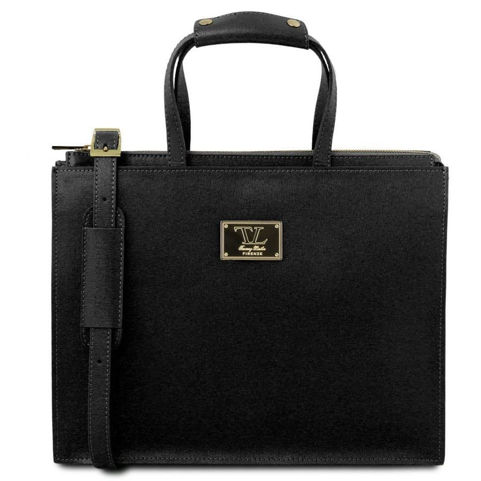 PALERMO - Женский кожаный портфель Tuscany Leather TL141369 (Черный)