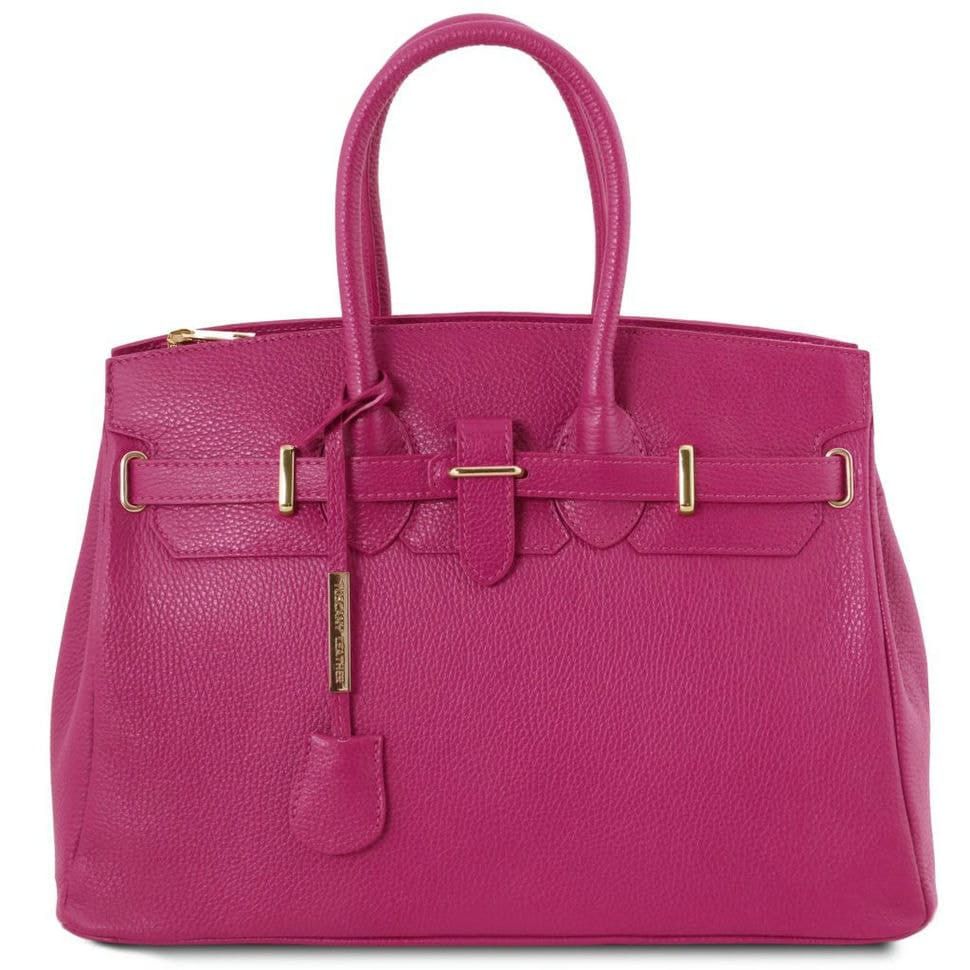 TL Bag Кожаная сумка женская Tuscany TL141529 (Фуксия)