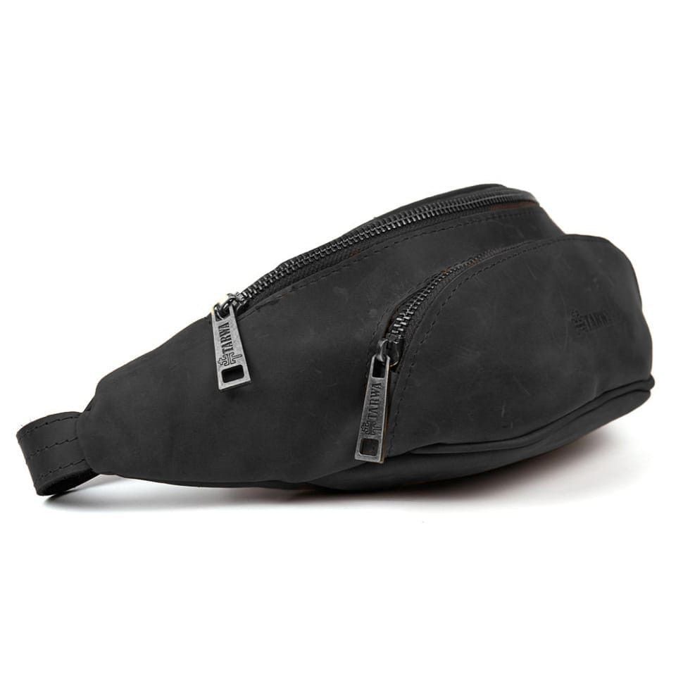 Кожаная бананка с передним карманом RA-30351-3md TARWA
