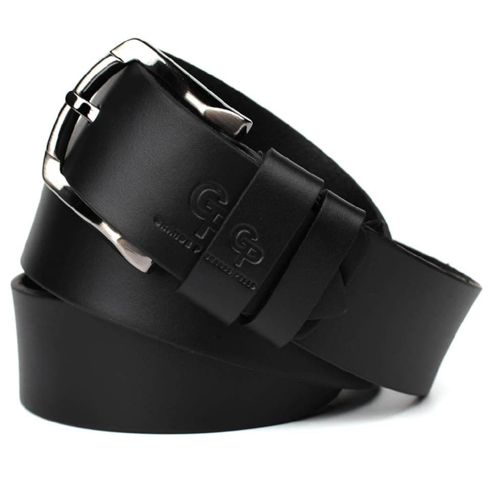 Шкіряний ремінь чорний 40мм Grande Pelle 410508800 — 3