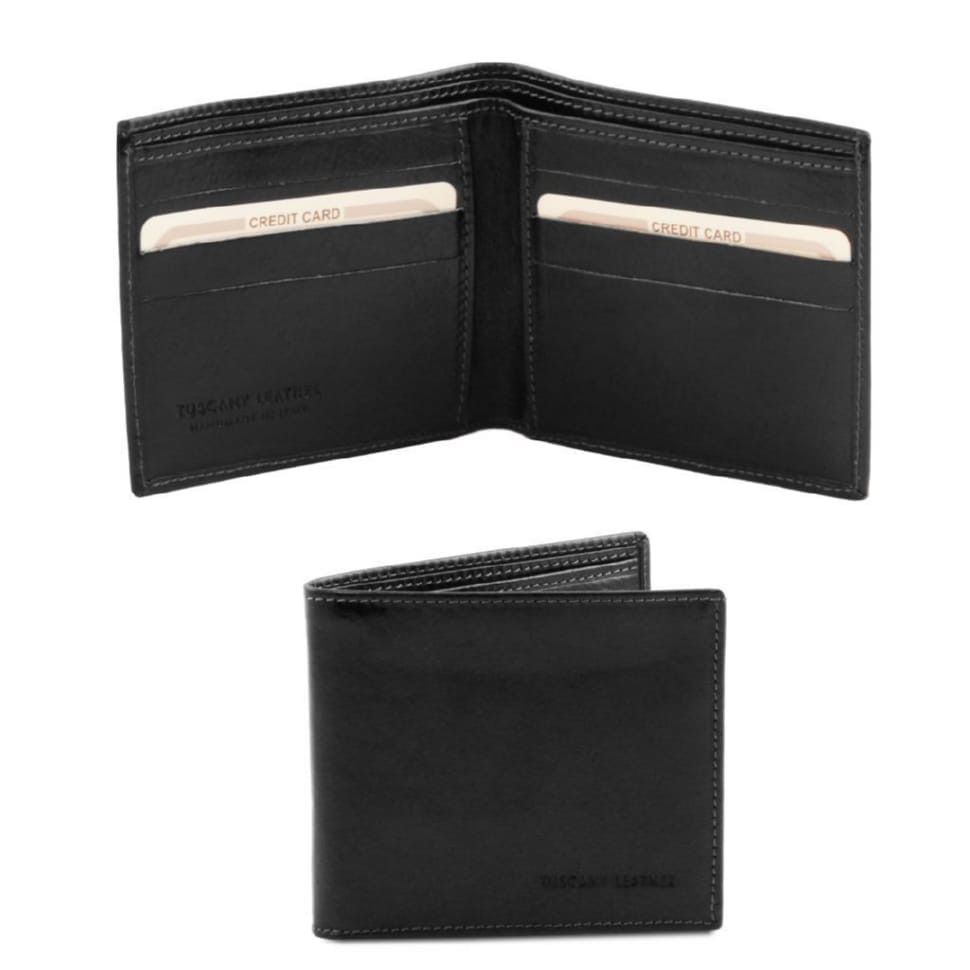 Эксклюзивный кожаный бумажник кошелек мужской Tuscany Leather TL140797 (Черный)