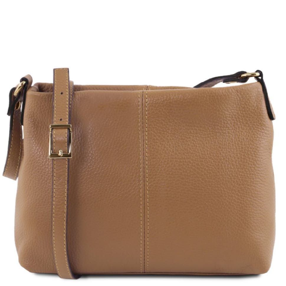 Женская кожаная сумка через плечо TL141720 Tuscany Leather (Taupe)