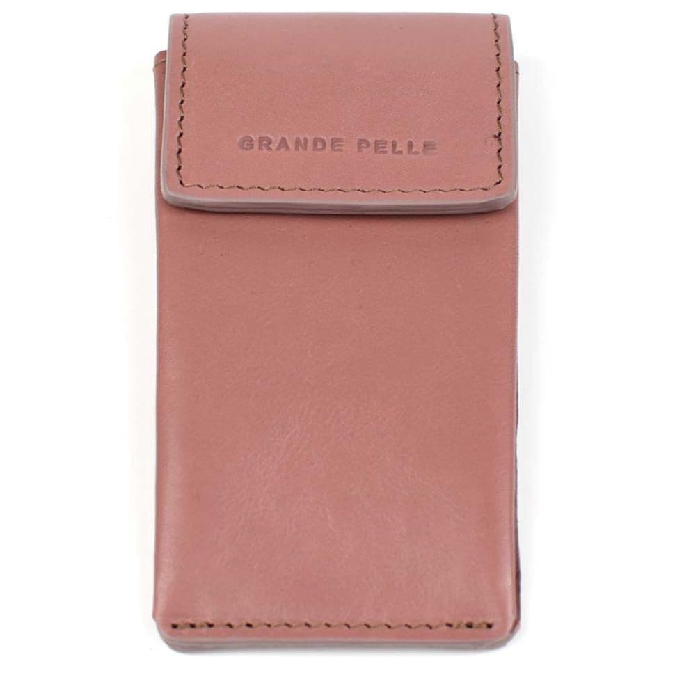 Ключниця шкіряна Grande Pelle 400665 пудрова глянсова — 4