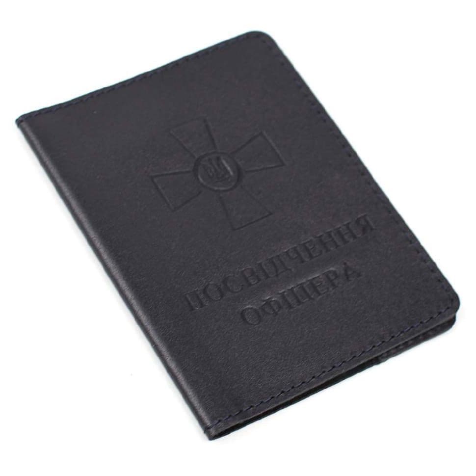 Шкіряна обкладинка для посвідчення офицера Limary Lim-3992GK синия — 2