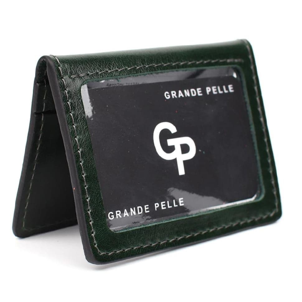 Обкладинка на ID паспорт автодокументи права зелена Grande Pelle 211391 — 2