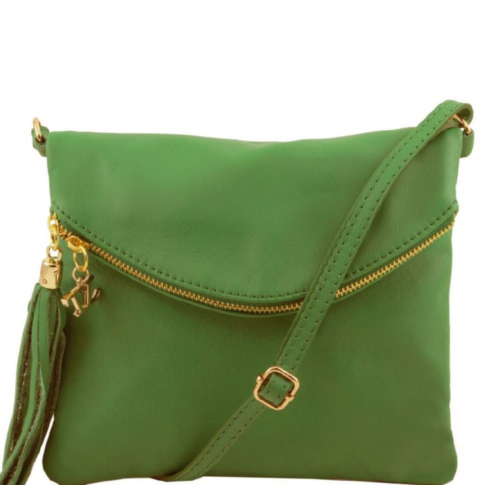 Женская кожаная сумка Tuscany Leather Young Bag TL141153 (Зеленый)