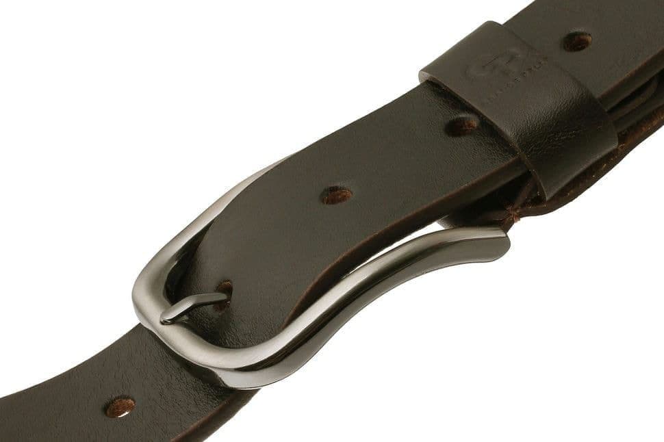 Шкіряний ремінь Casual, шоколад 40 мм Grande Pelle 411011200 — 3