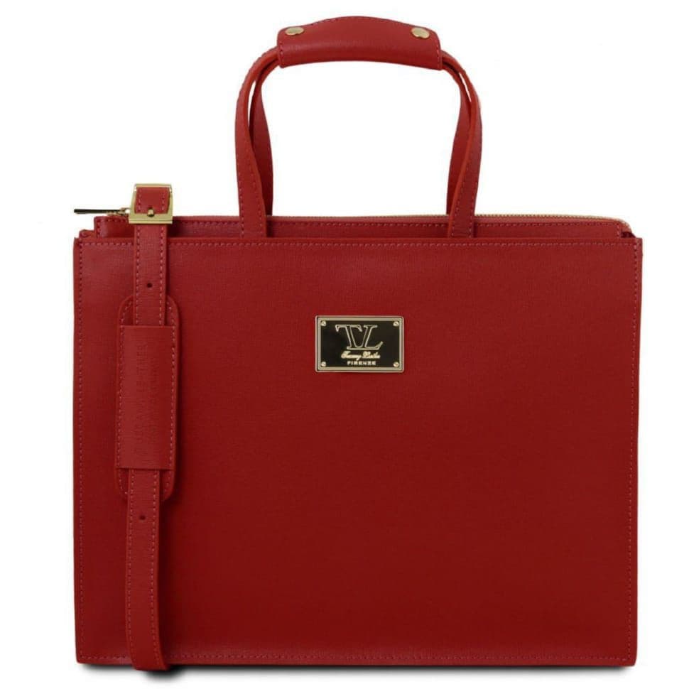 PALERMO - жіночий шкіряний портфель Tuscany Leather TL141369 (червоний) — 2