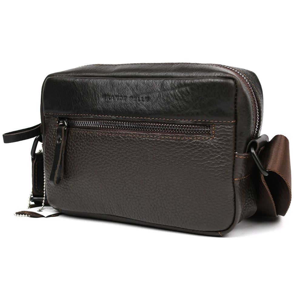 Сумка через плечо компактная вертикальная Grande Pelle 736720 Urban Classic