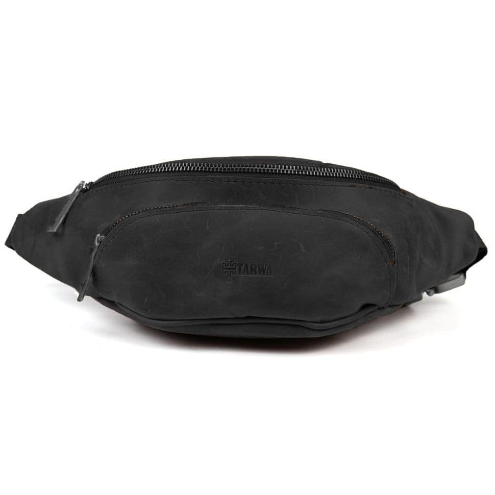 Шкіряна бананка з передним карманом RA-30351-3md TARWA — 4