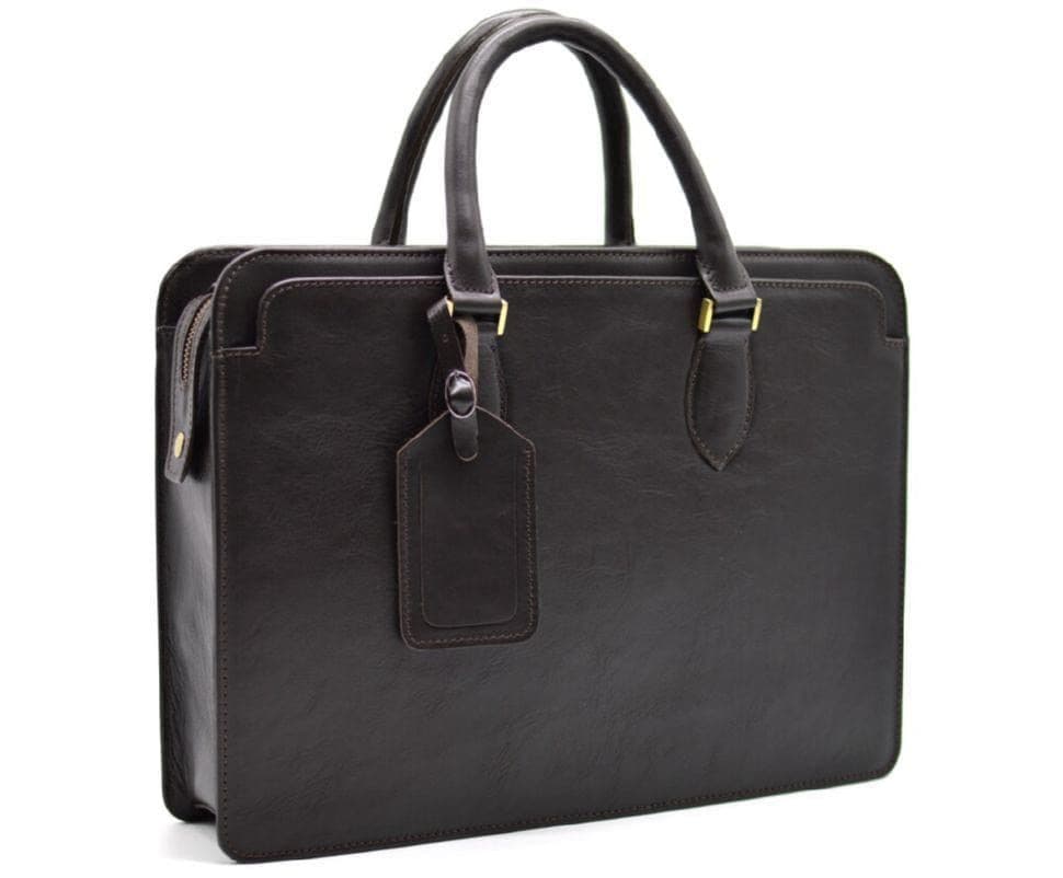 Шкіряний ділової портфель TC-4864-4lx TARWA коричневий — 3
