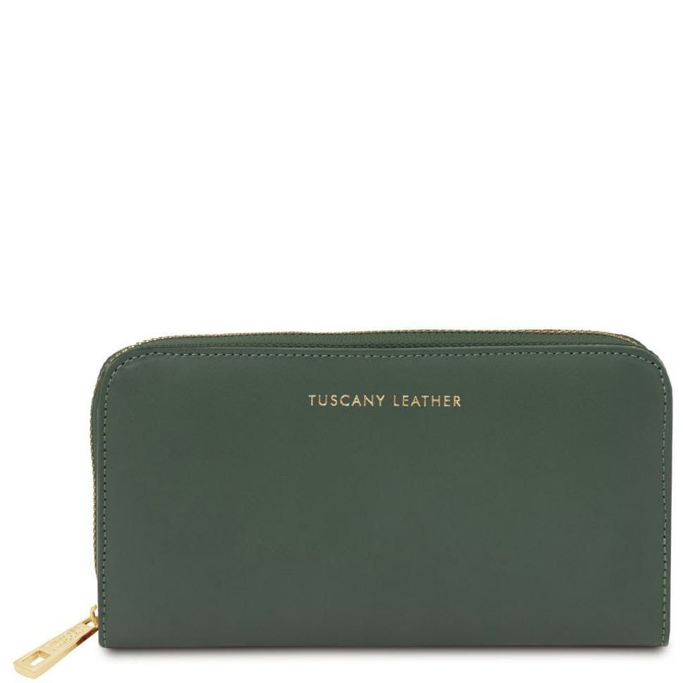 Эксклюзивный кожаный бумажник для женщин Venere Tuscany TL142085 (Forest Green)