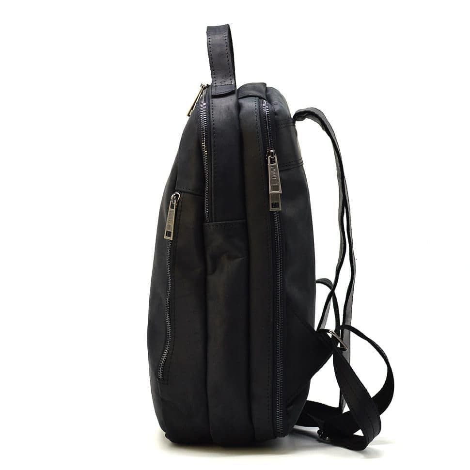 Міський чорний рюкзак RA-3072-3md TARWA шкіра Crazy Horse — 4