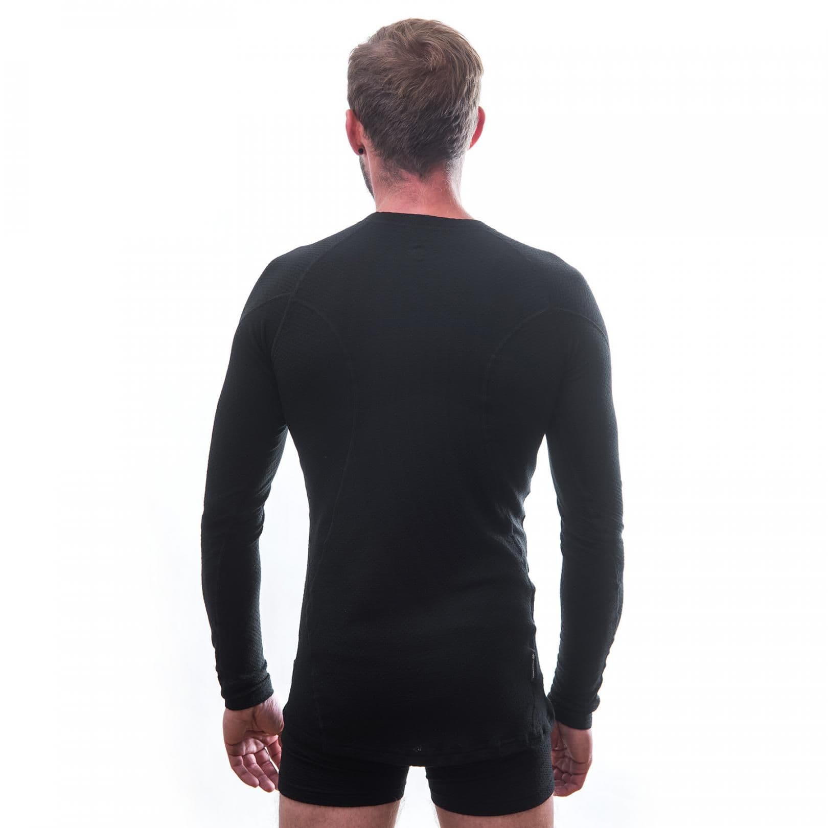 Термофутболка чоловіча Sensor Merino DF LS black 15100021, SM11M-black-XXXL — 4
