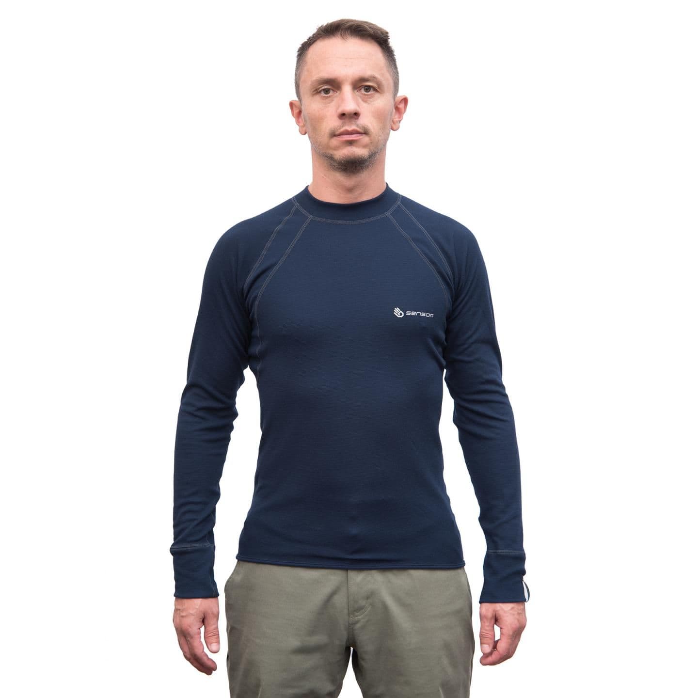 Термофутболка чоловіча Sensor Double Face LS deep blue 23200059, SM11DF-deepblue-XXL — 3