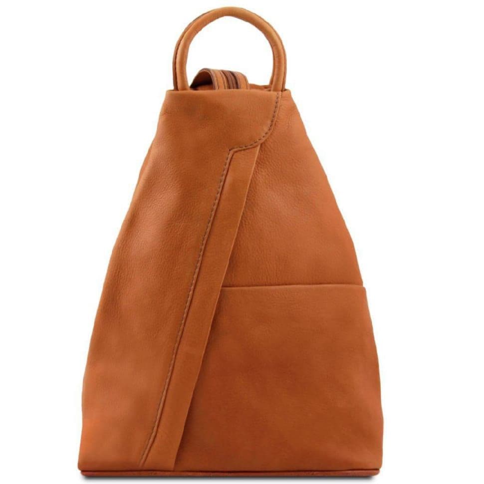Шкіряний рюкзак Tuscany Leather Shanghai TL140963 (Коньяк) — 2