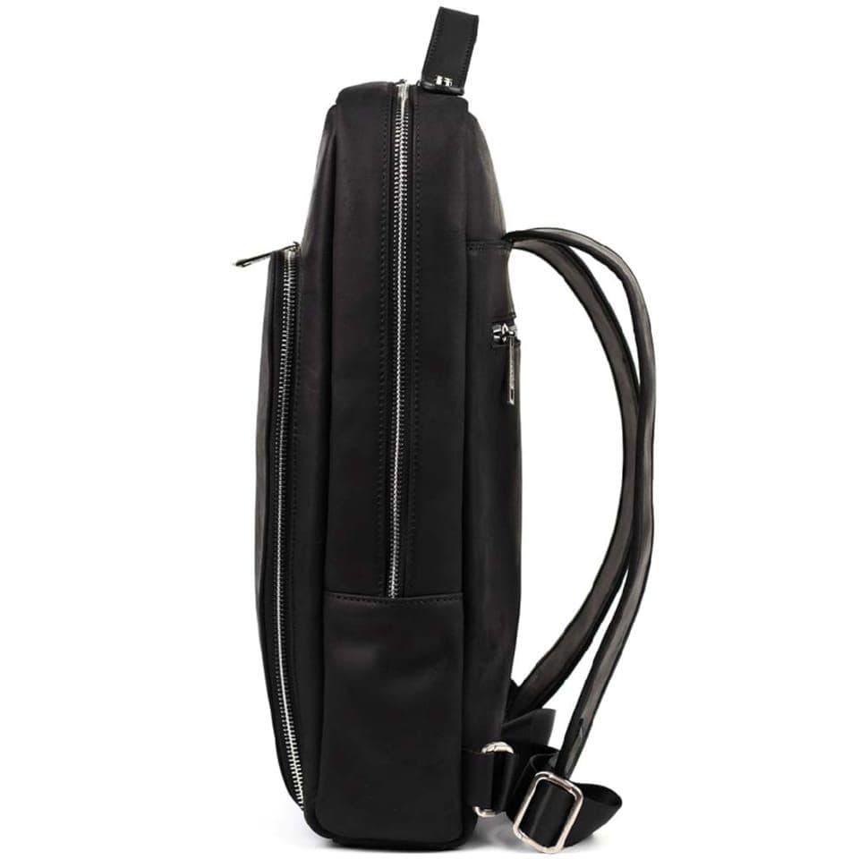 Шкіряний рюкзак для ноутбука 15" дюймов RA-1240-4lx у чорному crazy horse — 3