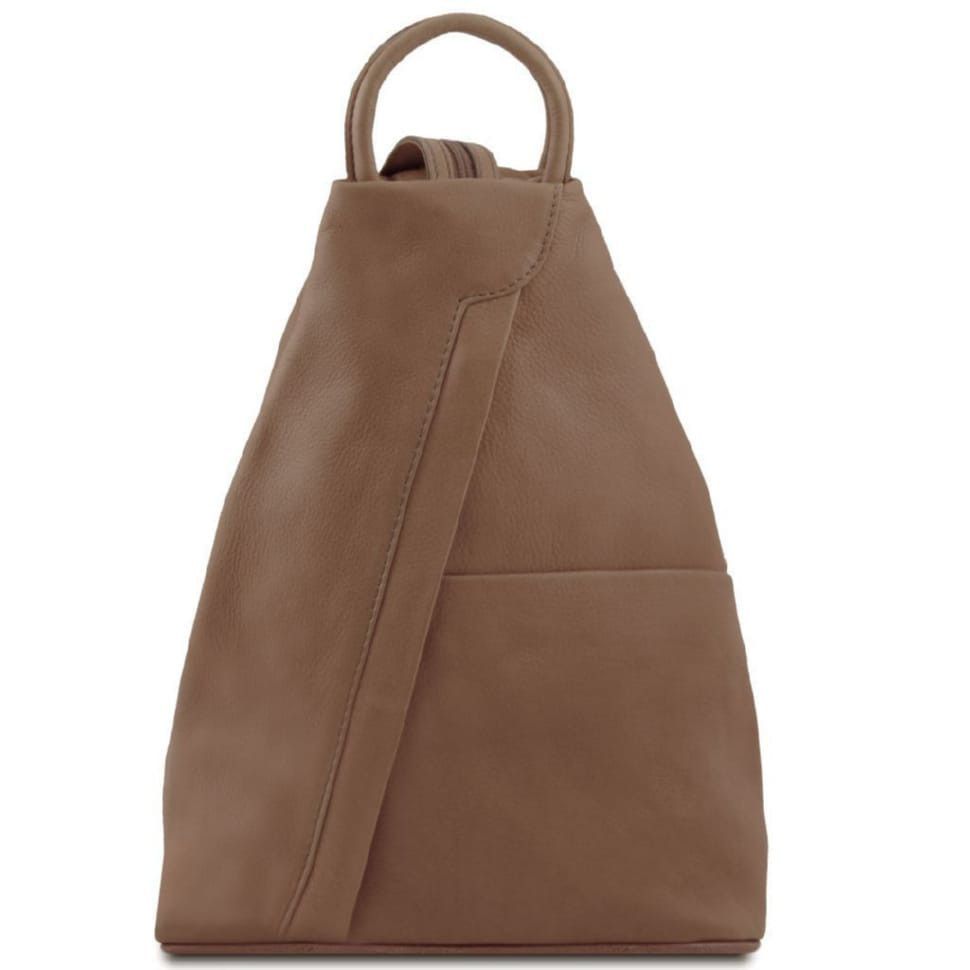 Кожаный рюкзак Tuscany Leather Shanghai TL140963 (Темный серо-коричневый)
