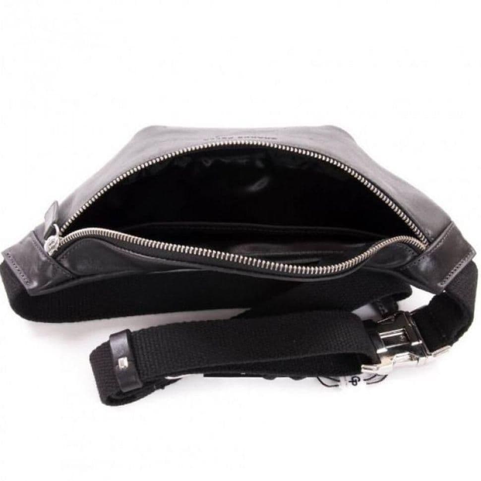 Шкіряна сумка на пояс бананка Grande Pelle 741610 — 2