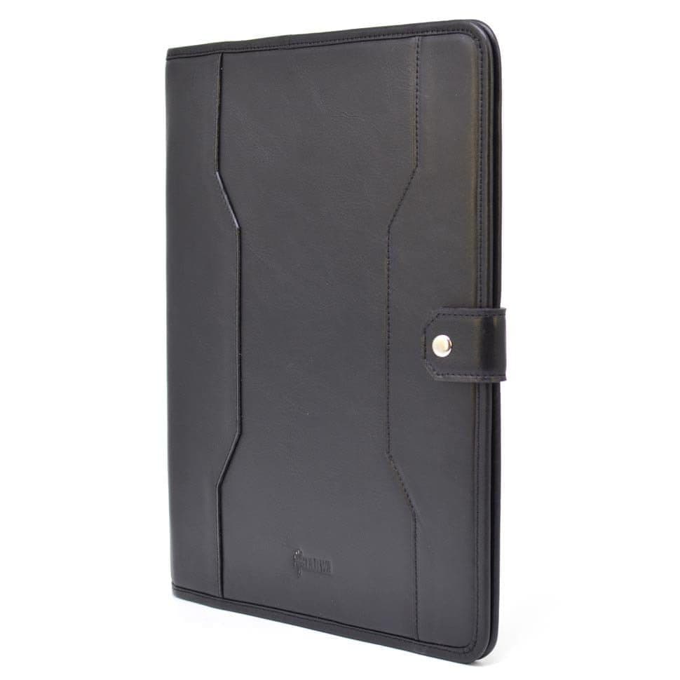Кожаная папка портфолио открытого типа с хлястиком формата А5 А4 TARWA GA-2141-4lx — 4