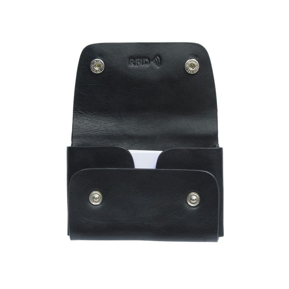 Візитниця шкіряна Nevada 3740+RFID nero чорний — 2
