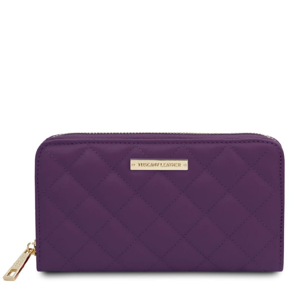 Мягкий женский кошелек на молнии Penelope Tuscany TL142316 (Фиолетовый)