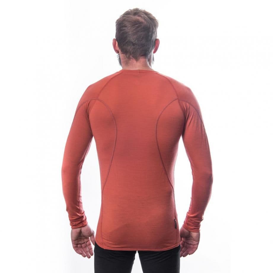 Термофутболка чоловіча Sensor Merino Active LS terracotta 23200037, SM11MA-terracotta-XXL — 4