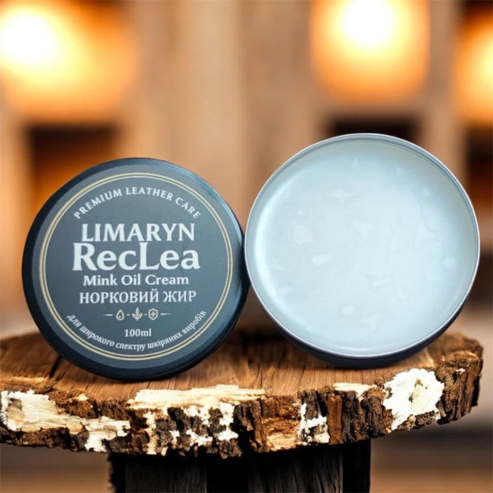 Limaryn RecLea 100ml норковий жир для шкіряних сумок і виробів (Лимарин РекЛеа) — 2