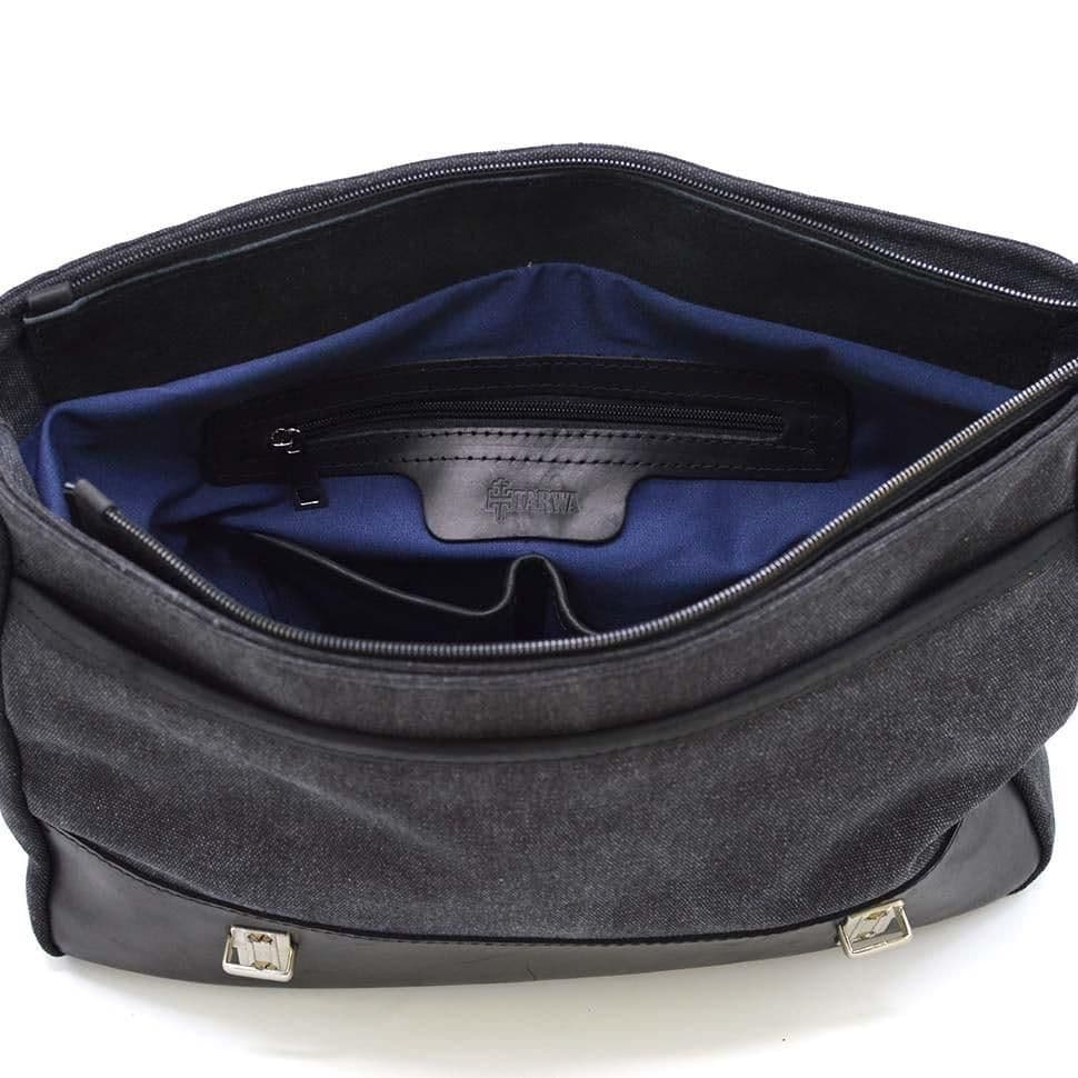 Мужской портфель из канвас и кожи наппа TARWA RAg-3920-3md — 2