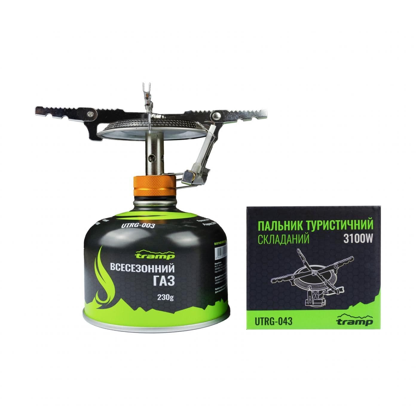 Комплект Пальник UTRG-043 + Картридж 230гр UTRG-003 — 2