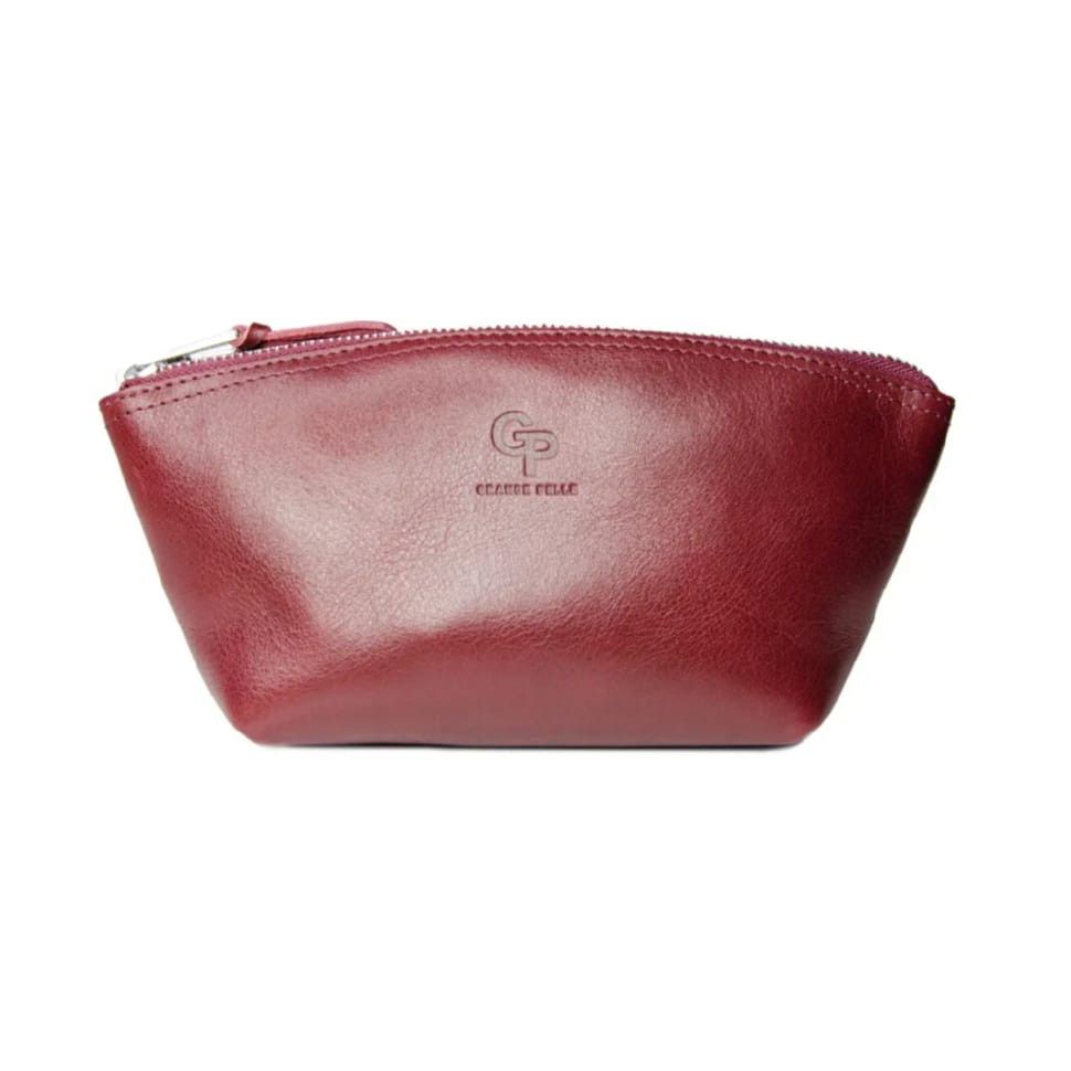 Косметичка кожаная Grande Pelle 805661 бордовая