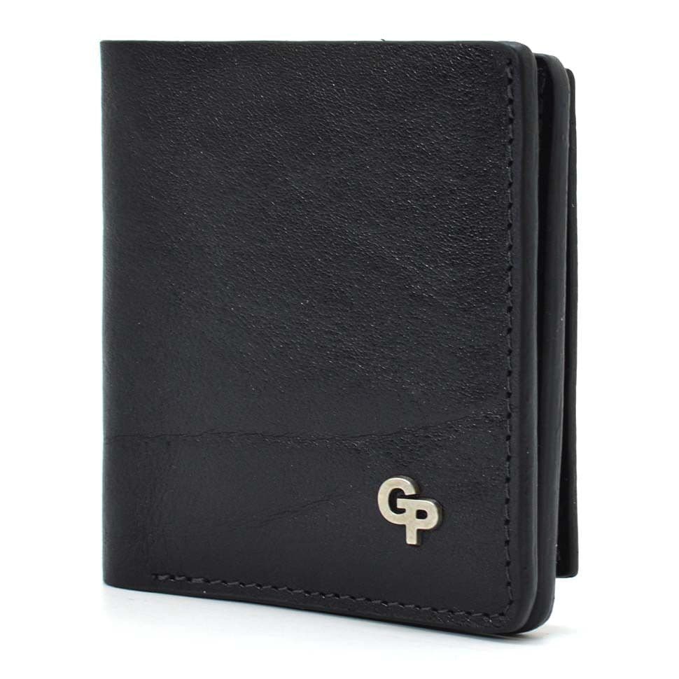 Мужское кожаное портмоне черное Grande Pelle 528410 — 3