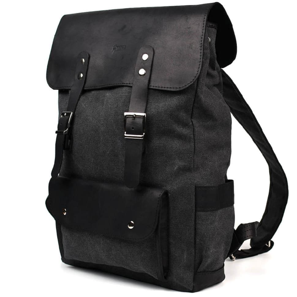 Рюкзак для ноутбука з канвас і крейзі хорс RAG-9001-4lx TARWA — 3