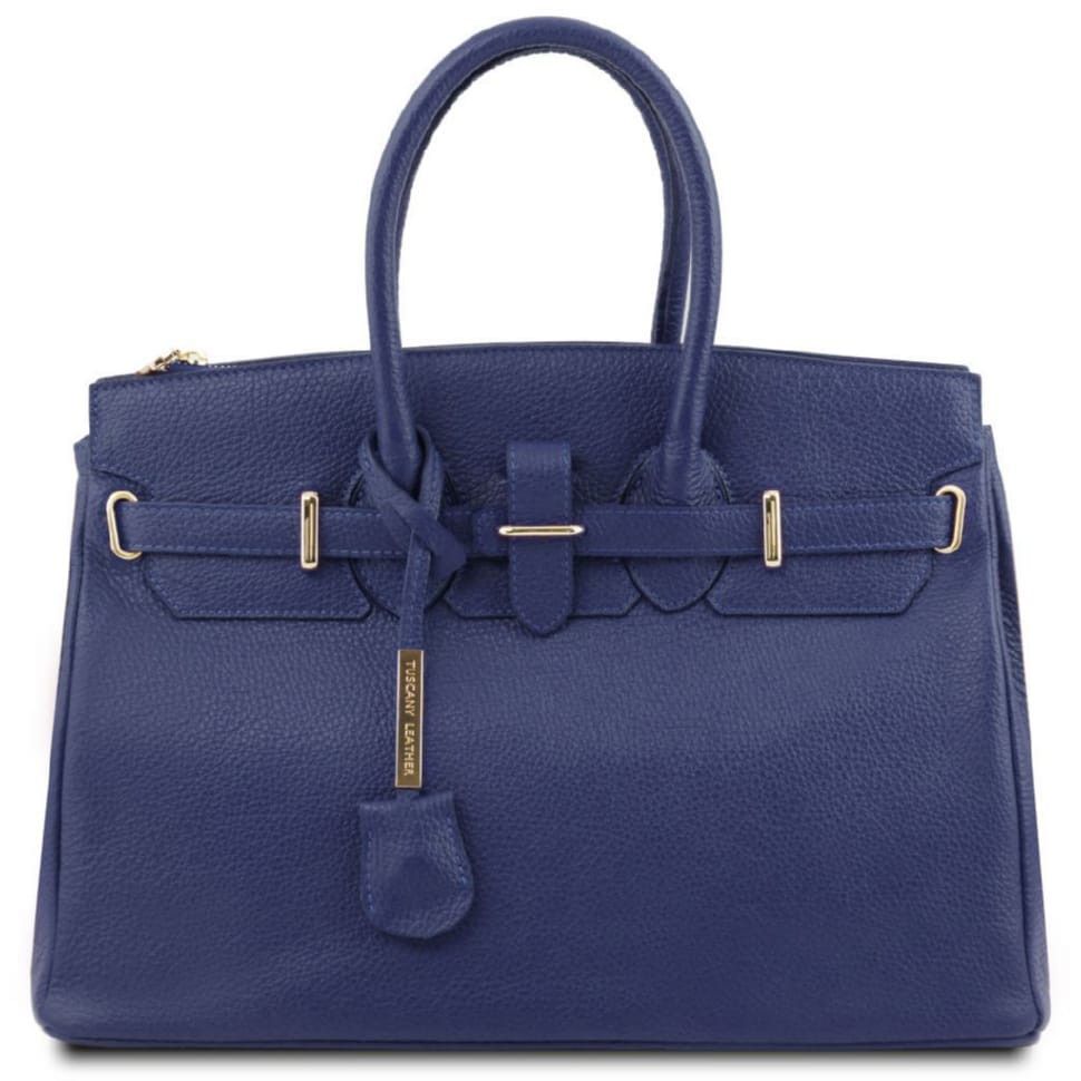 TL Bag Кожаная сумка женская Tuscany TL141529 (Темно-синий)