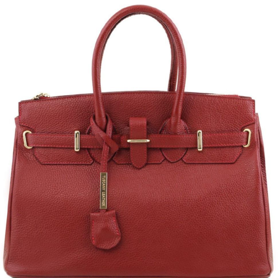 TL Bag Кожаная сумка женская Tuscany TL141529 (Dark red)