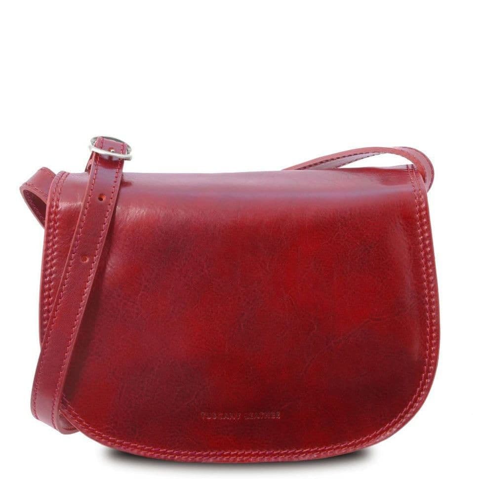 Женская кожаная сумка  Leather Isabella Tuscany TL9031 (Красный) — 2