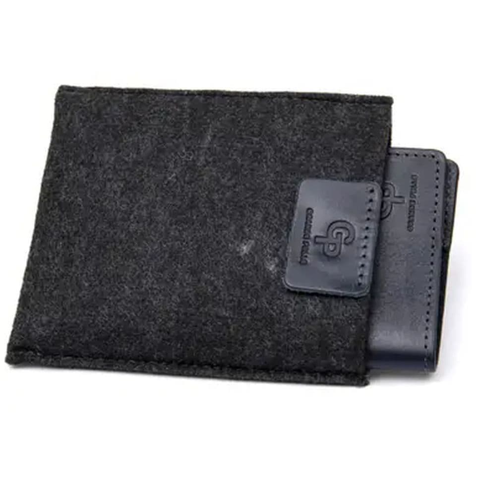 Шкіряна синя обкладинка для паспорта Grande Pelle 252670 — 4