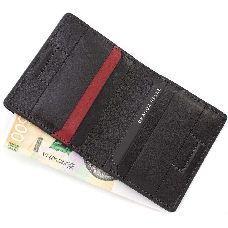 Небольшое мужское кожаное портмоне Grande Pelle 52761060 — 2