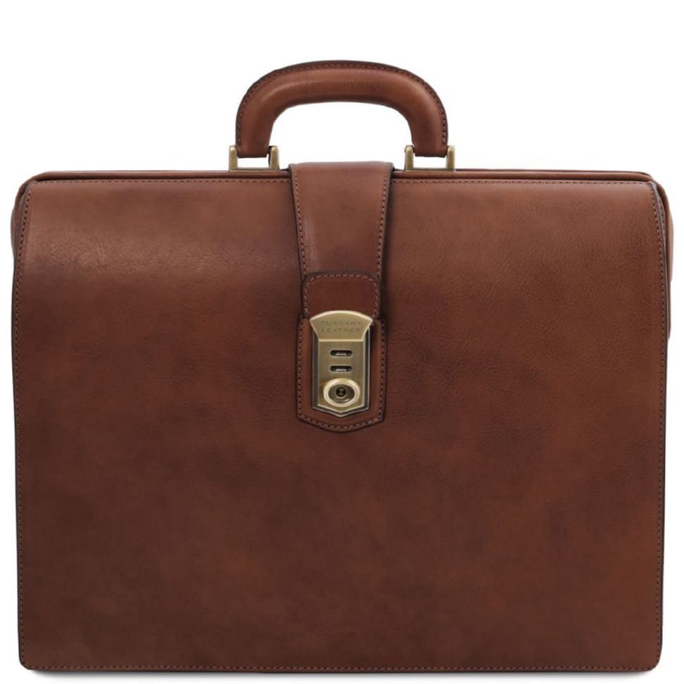 Кожаный мужской портфель саквояж Canova Tuscany TL142352 (Коричневый)
