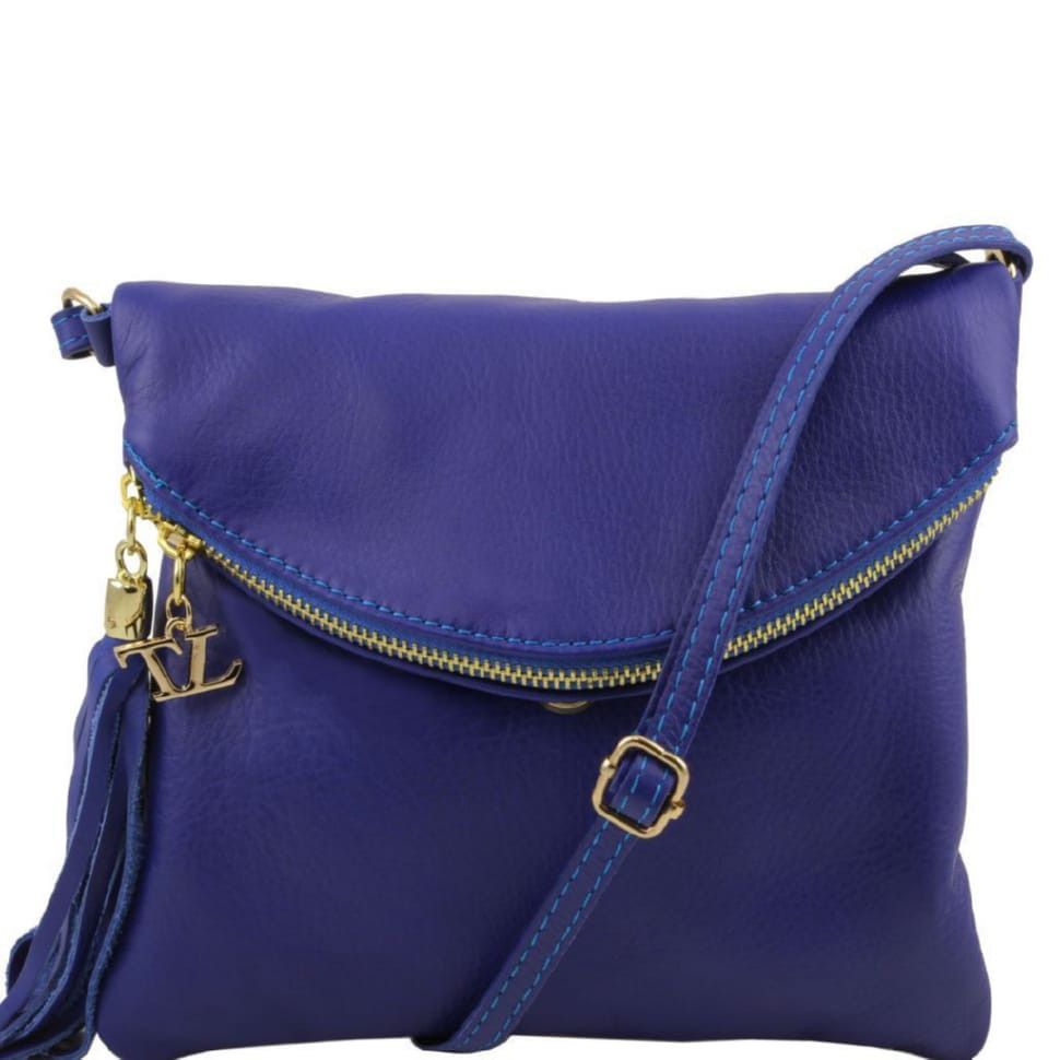 Женская кожаная сумка Tuscany Leather Young Bag TL141153 (Синий)