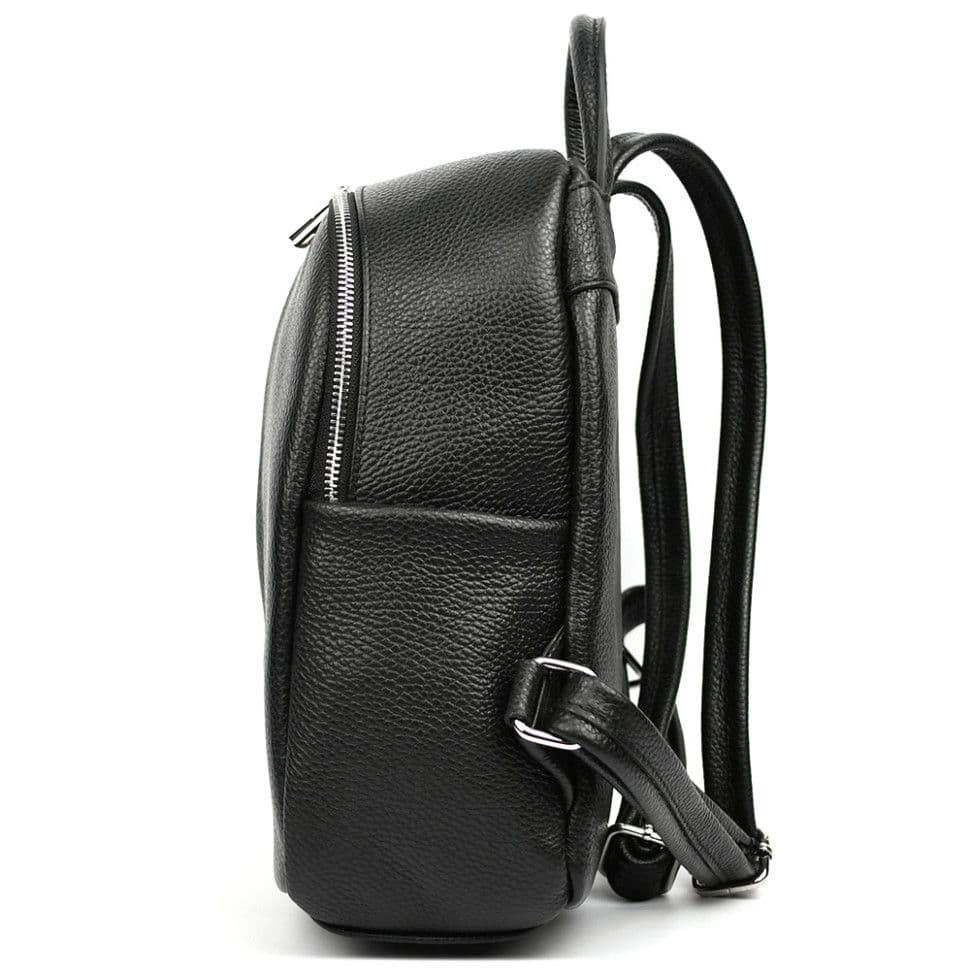 Шкіряний жіночий рюкзак Virginia Conti Italy - VC3964fblack — 3