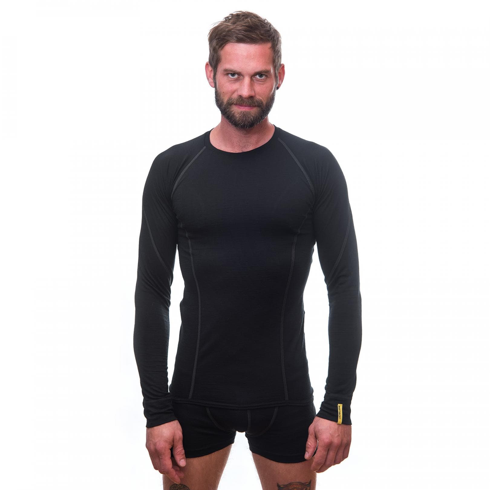 Термофутболка чоловіча Sensor Merino Active LS black 11109033, SM11MA-black-XXXL — 3