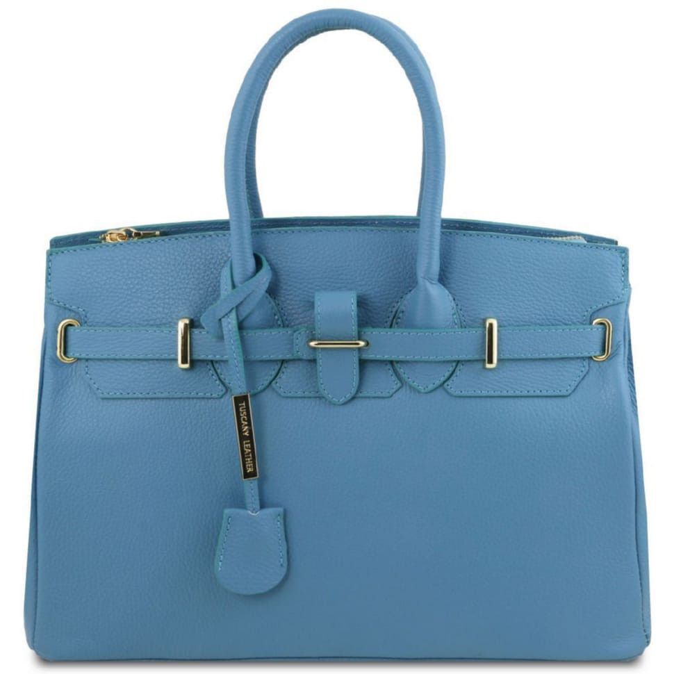 TL Bag Кожаная сумка женская Tuscany TL141529 (Светло-голубой)