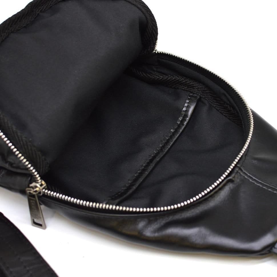 слінг мини-рюкзак на моношлейке TARWA з натуральної телячої шкіри GA-6101-3md — 2