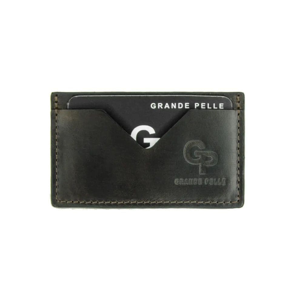 Кардхолдер Grande Pelle 300620 чорна шкіра Сицилия — 4