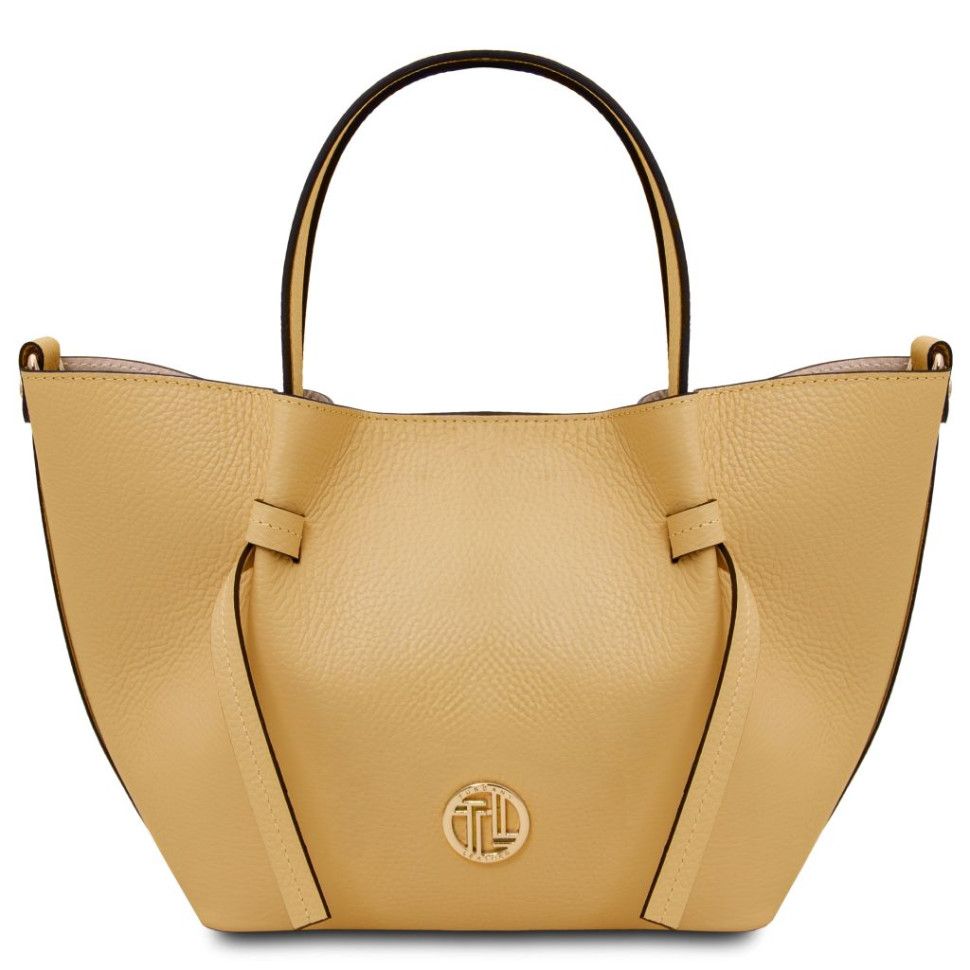 Кожаный шопер (Италия) Tuscany Legame TL142482 (Pastel yellow)